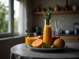 Suco Detox de Laranja, Cenoura e Gengibre