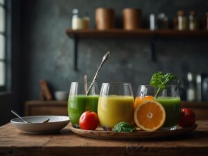 Suco Detox de Pera, Limão e Frutas Cítricas