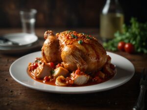 Frango ao Molho de Tomate com Queijo